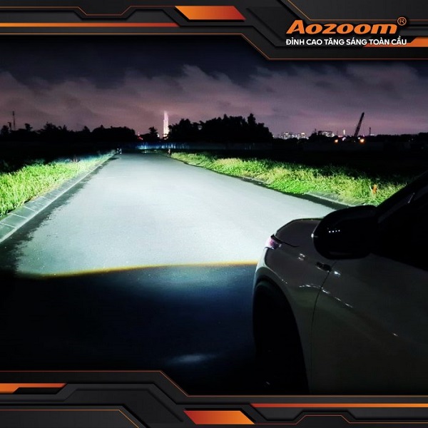 Độ đèn tăng sáng ô tô chính hãng AOZOOM, văn minh không chói mắt người đi đường