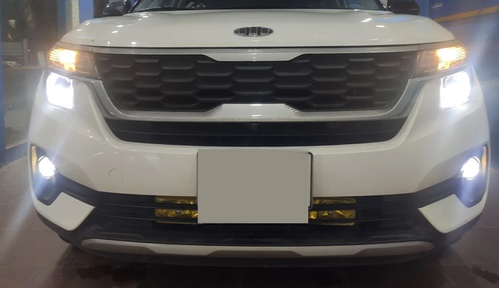 KIA SELTOS độ đèn tăng sáng văn minh chính hãng AOZOOM