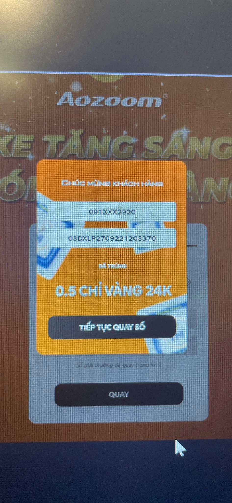 Quay số giải nhì Kỳ 1
