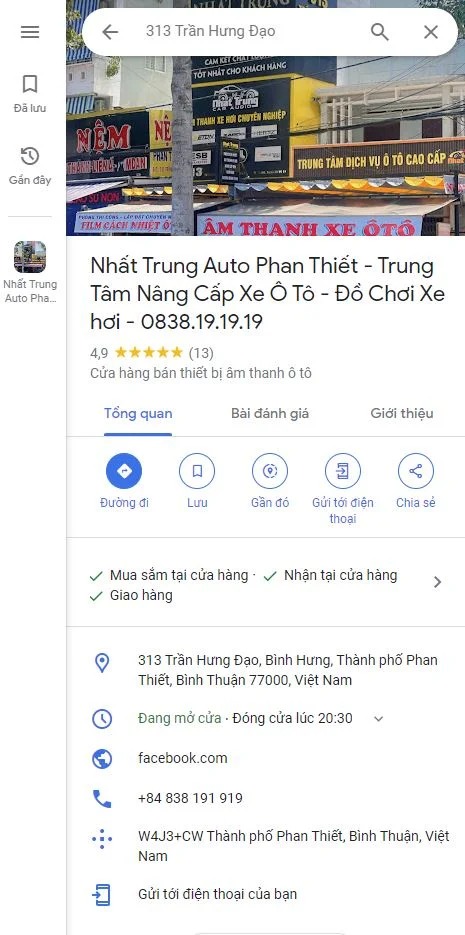 Đánh giá chất lượng Nhất Trung Auto Phan thiết