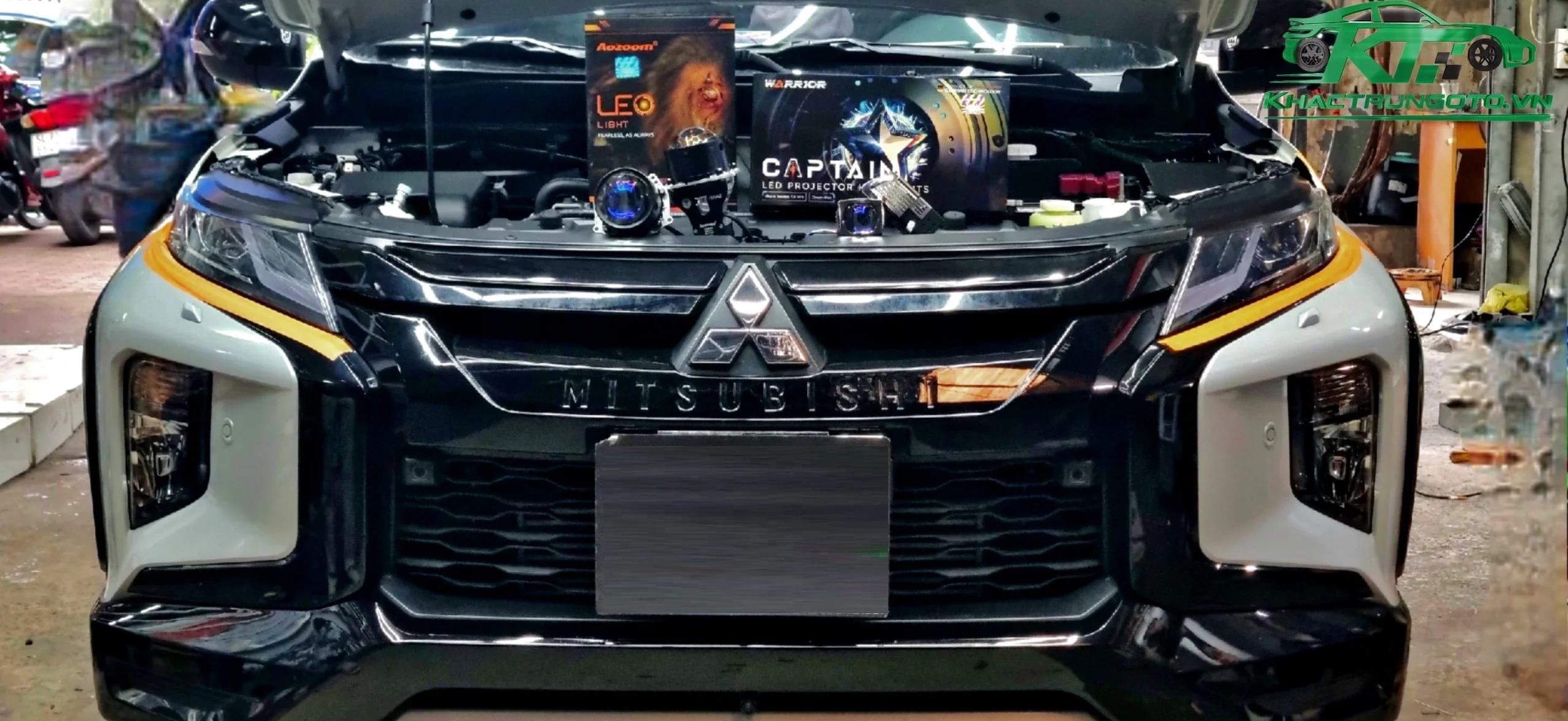 Độ đèn ô tô Mitsubishi Triton