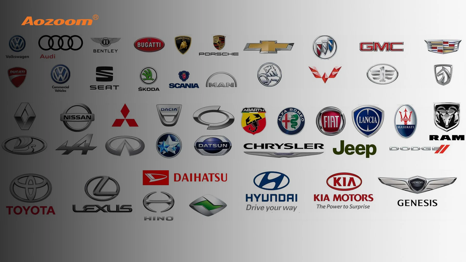 Logo 56 hãng ô tô nổi tiếng thế giới