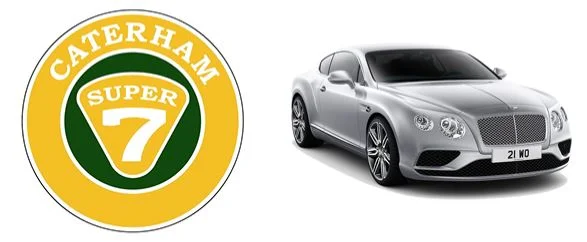 Logo và ô tô Caterham