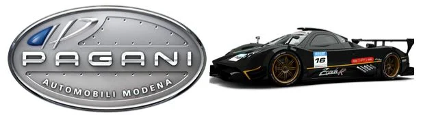 Logo và ô tô Pagani