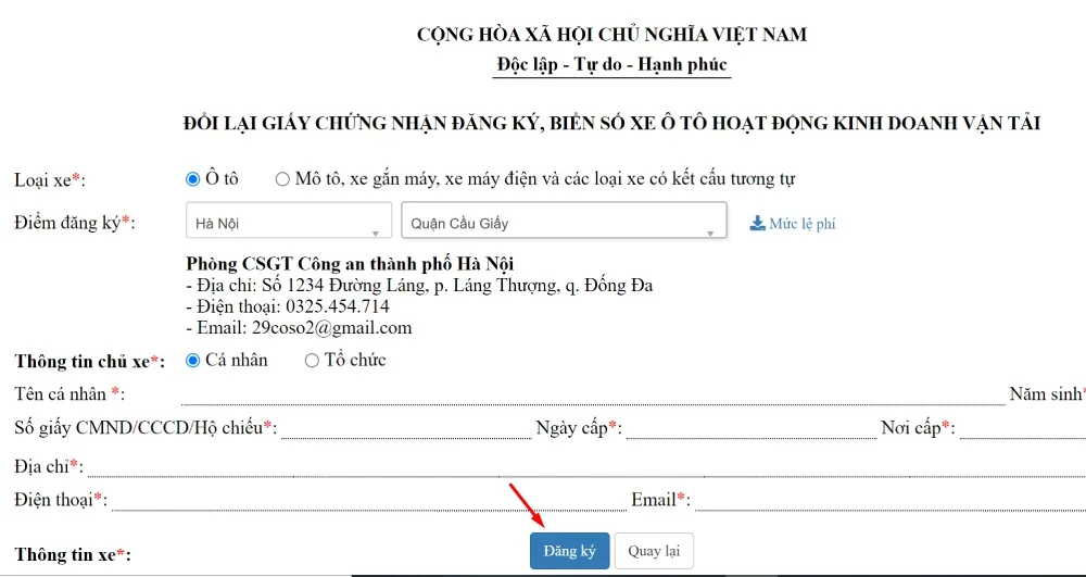 Biển số màu vàng