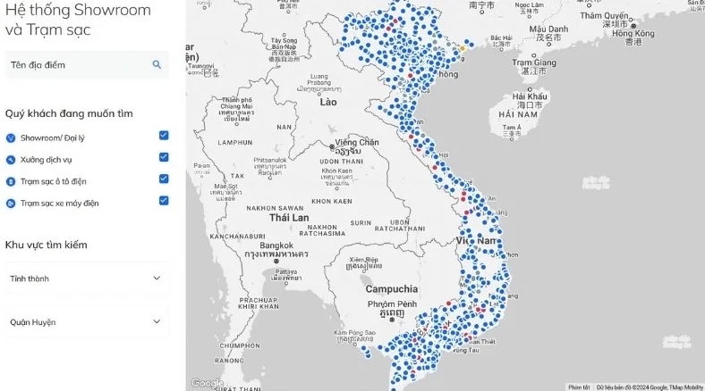 Trạm sạc ô tô xe máy điện khắp VIỆT NAM