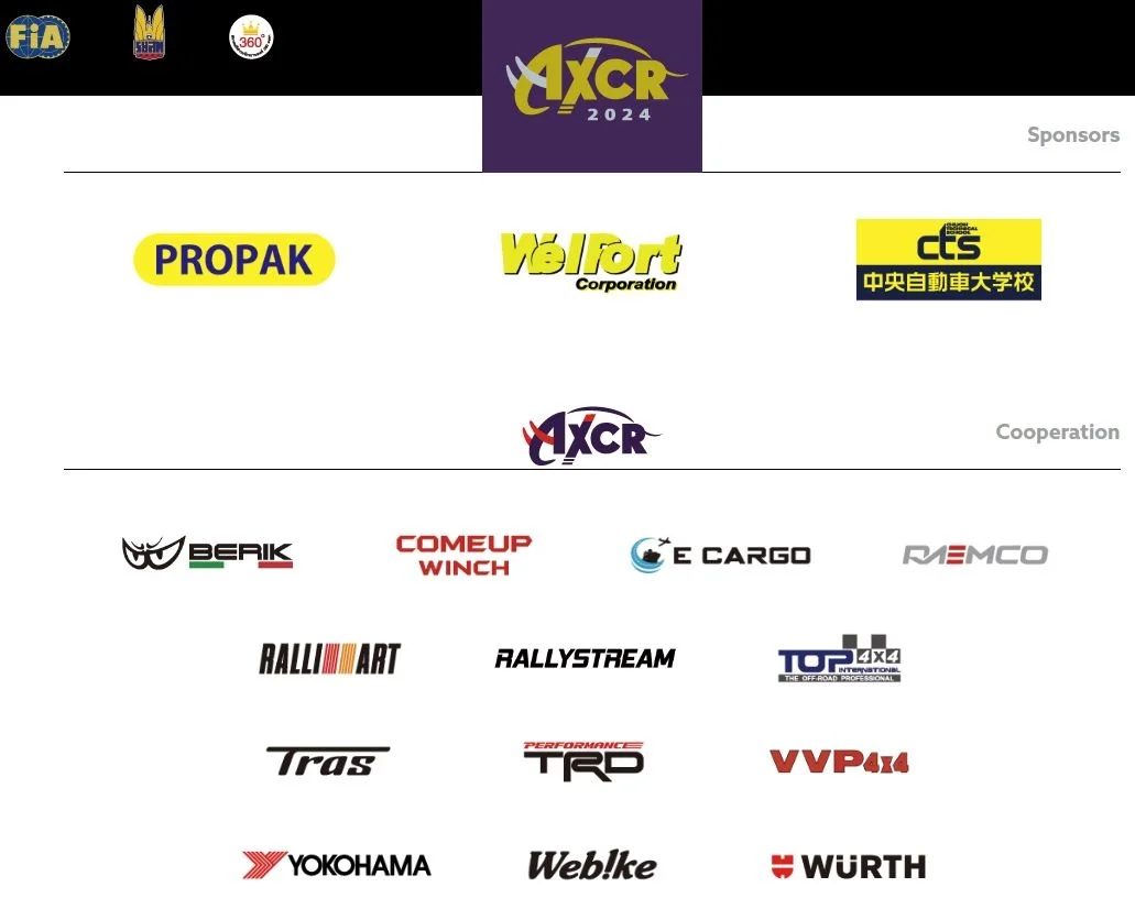 Các nhà tài trợ và hợp tác của giải đua AXCR 2024