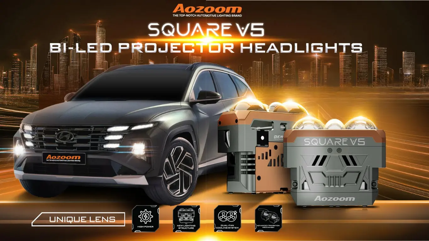 Đánh Giá Bi LED Aozoom Square V5 Cho Hyundai Tucson: Đỉnh Cao Tăng Sáng