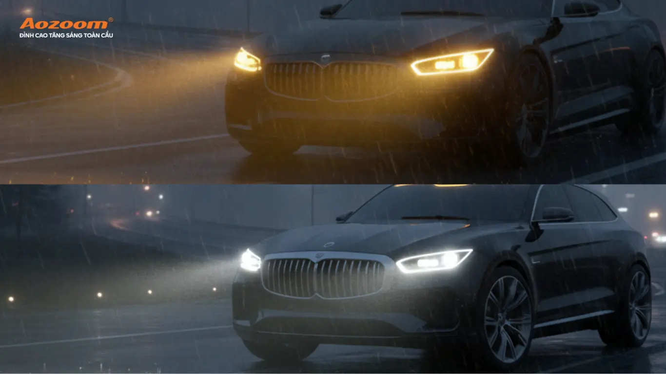 Kinh Nghiệm Chọn Đèn Ô Tô Đi Mưa – Giải pháp tối ưu cho khí hậu Việt Nam.