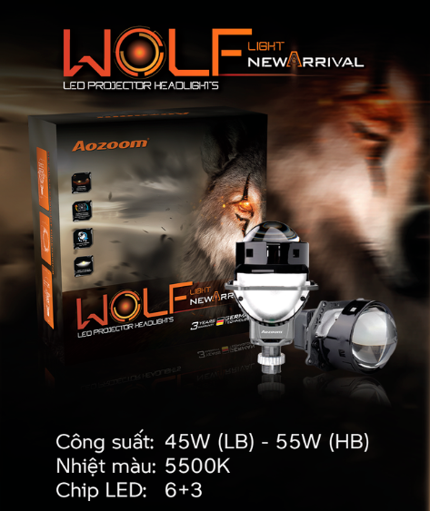 Sản phẩm LED WOLF LIGHT NEW ARRIVAL