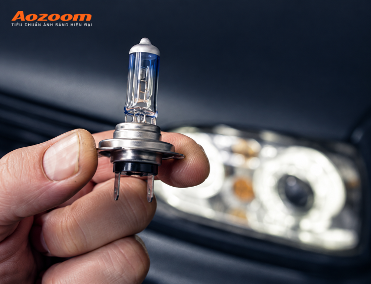 Đèn Halogen là loại đèn sợi đốt sử dụng dây tóc vonfram bên trong bóng chứa khí halogen