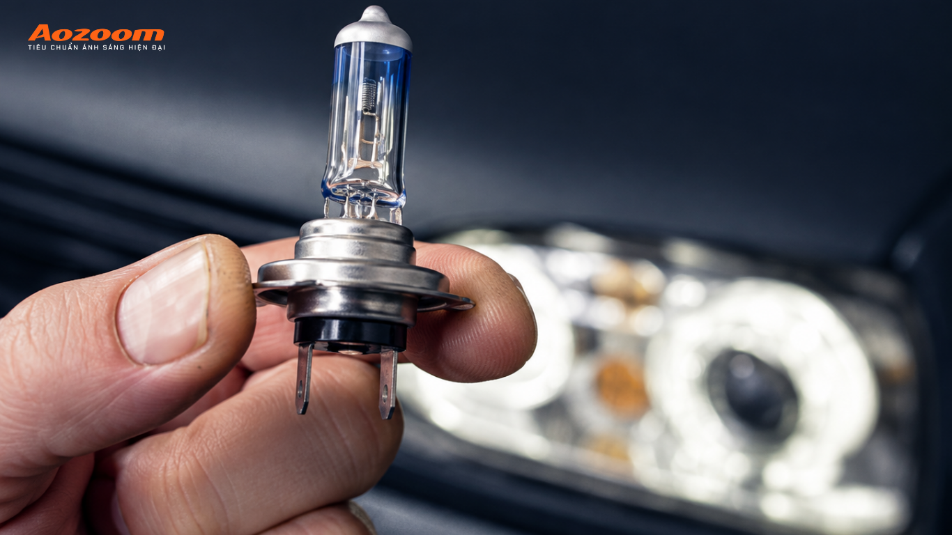 Đèn Halogen là gì? Cấu tạo, ưu nhược điểm và ứng dụng trên ô tô