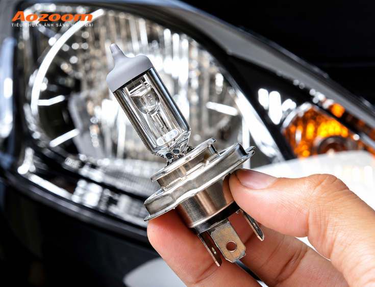 Bóng Halogen được phân loại theo chuẩn chân bóng, vị trí sử dụng và số dây tóc