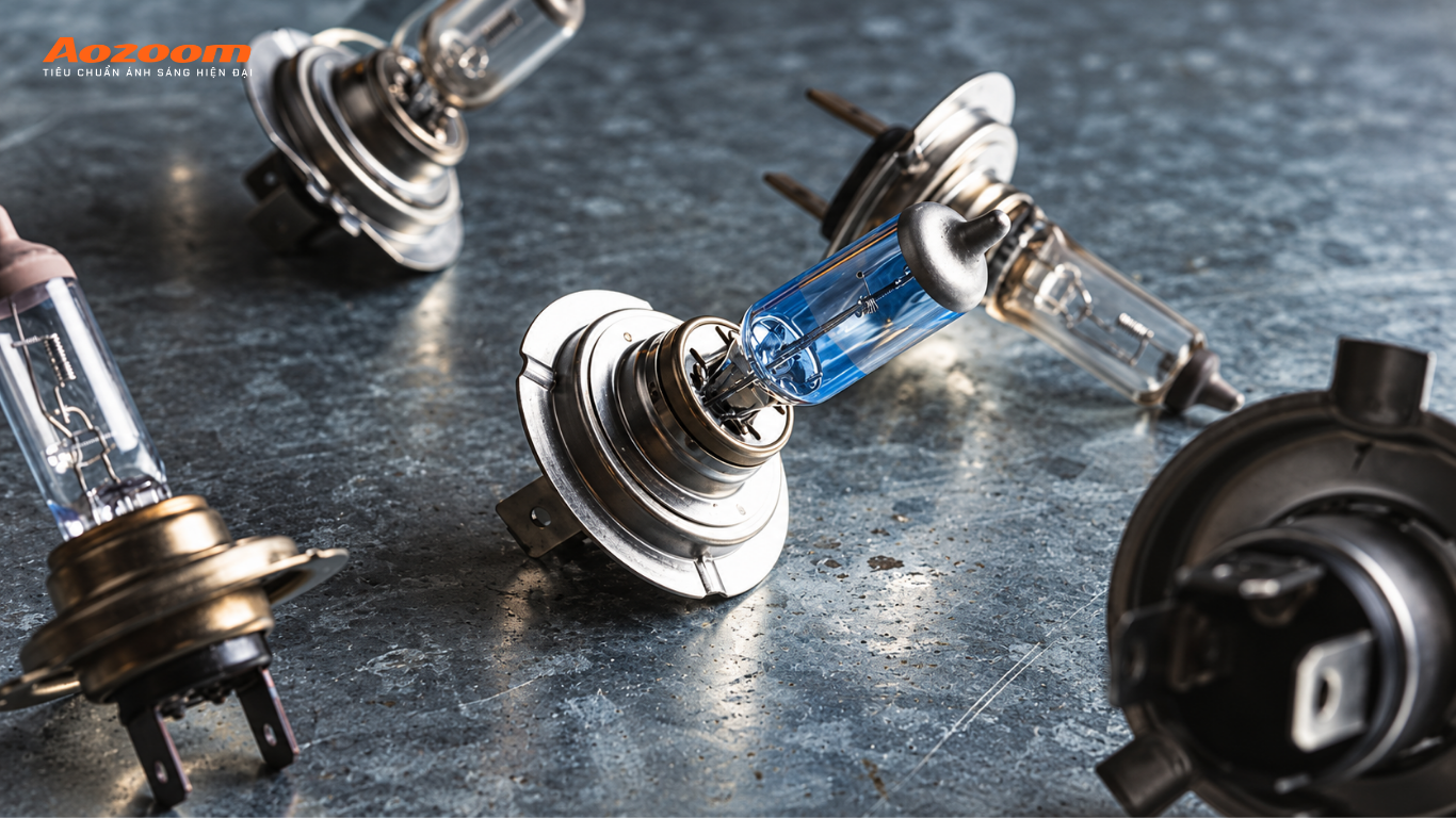 Bóng đèn Halogen ô tô có những loại nào? Cách phân biệt các loại phổ biến