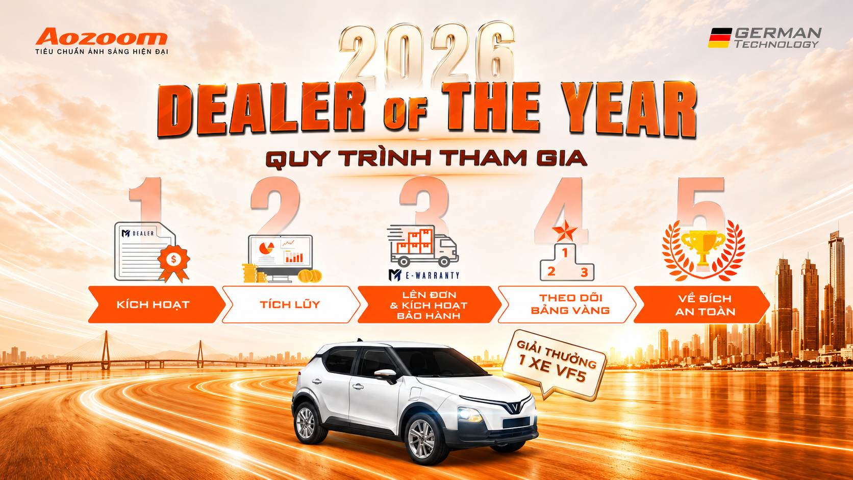 Dealer of the Year 2026 là cơ hội để các đại lý chứng minh năng lực