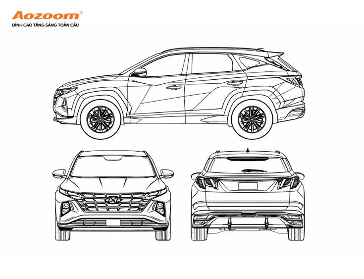 Thiết kế của Tucson ưu tiên vào sự tiện nghi và an toàn khi sử dụng