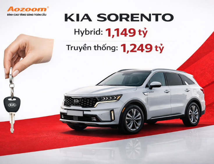 Giá khởi điểm của một chiếc Kia Sorento không hề thấp
