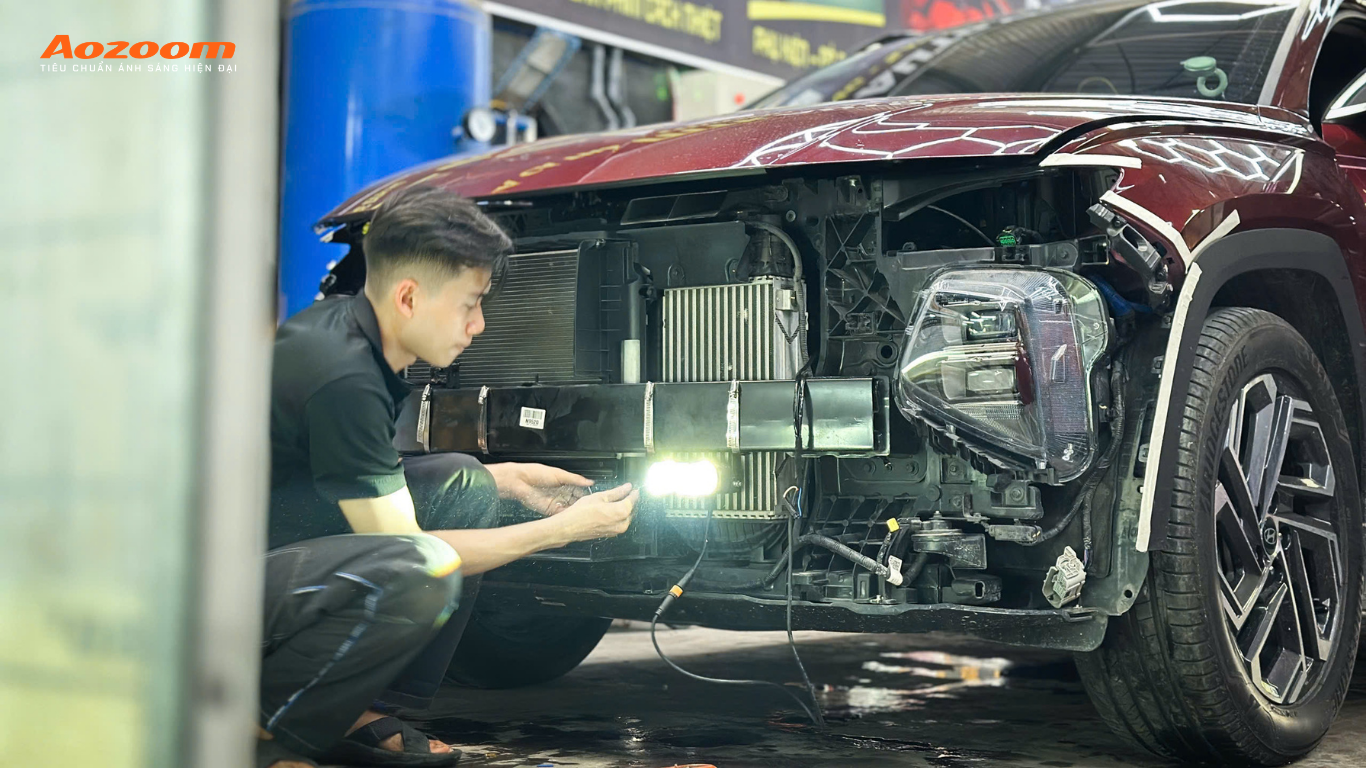 Lắp đèn gầm dạng rời có đăng kiểm được không?