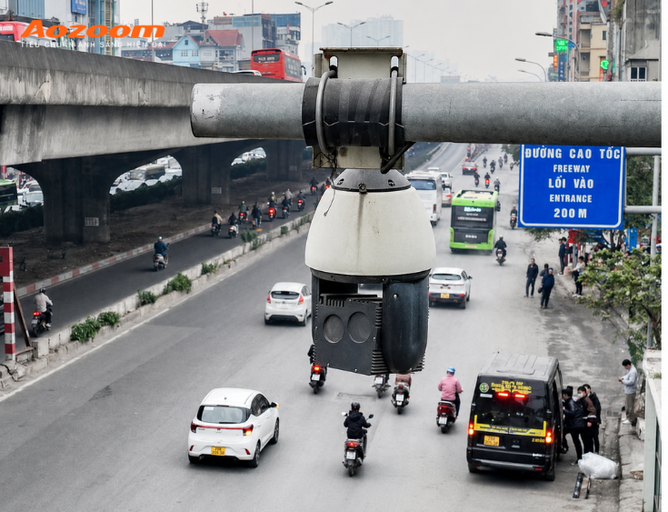 Những tuyến đường đông đúc và lưu thông nhiều thường có sự xuất hiện của camera AI
