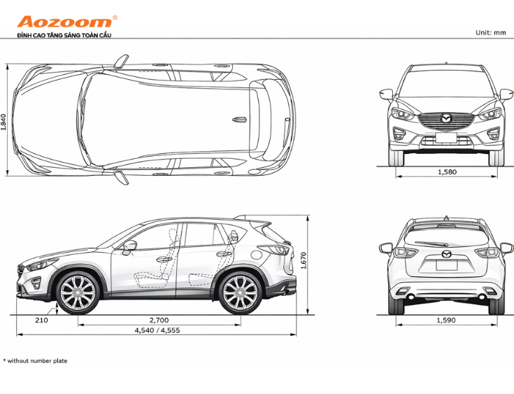 Bản vẽ thiết kế của Mazda CX-5
