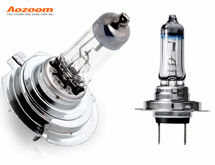 Tuổi thọ đèn Halogen ô tô thường khá thấp vì sử dụng dây tóc để phát sáng