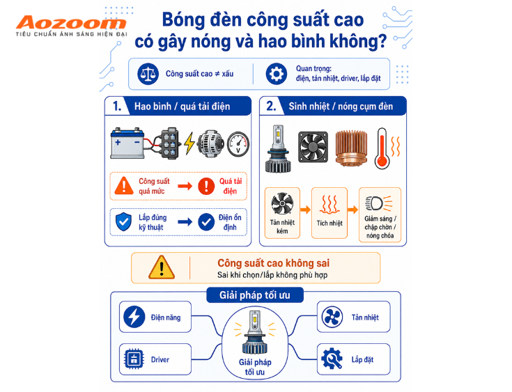 Bóng đèn công suất cao chưa chắc là nguyên nhân gây quá tải điện