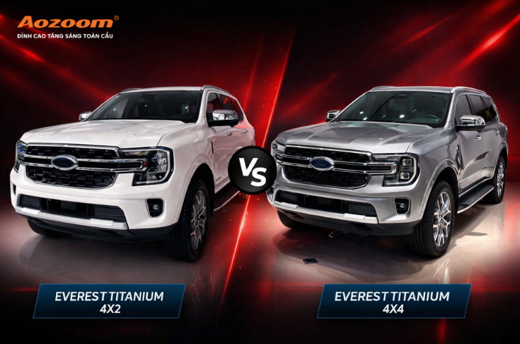 Rất nhiều người dùng phân vân giữa Ford Everest Titanium 4x2 vs 4x4
