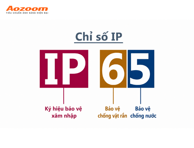 IP là hệ thống định lượng và phân loại mức độ bảo vệ của vỏ thiết bị trước tác nhân ngoài