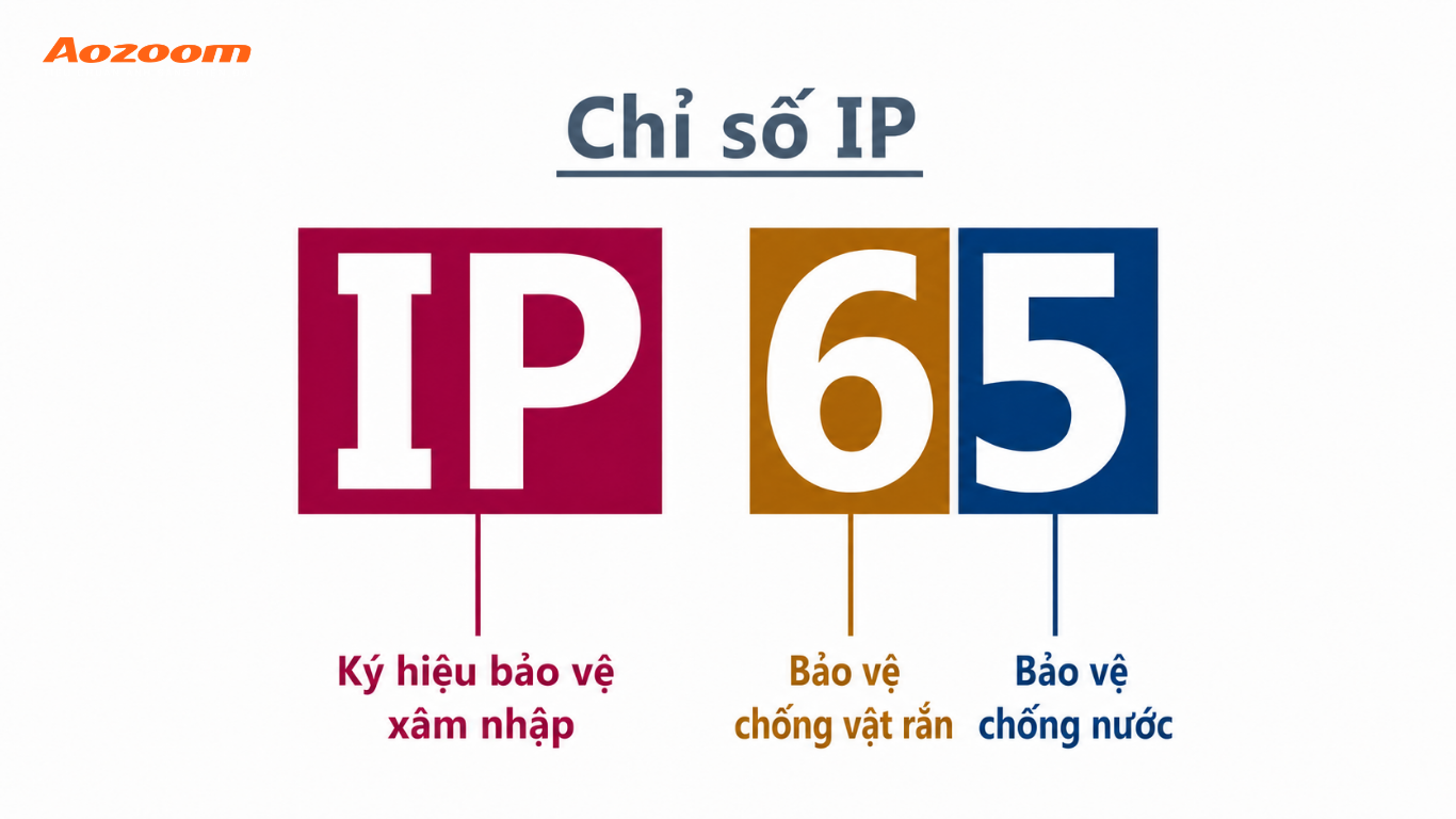 Chuẩn IP65 là gì? Khác gì IP66 và IP67 khi chọn thiết bị?