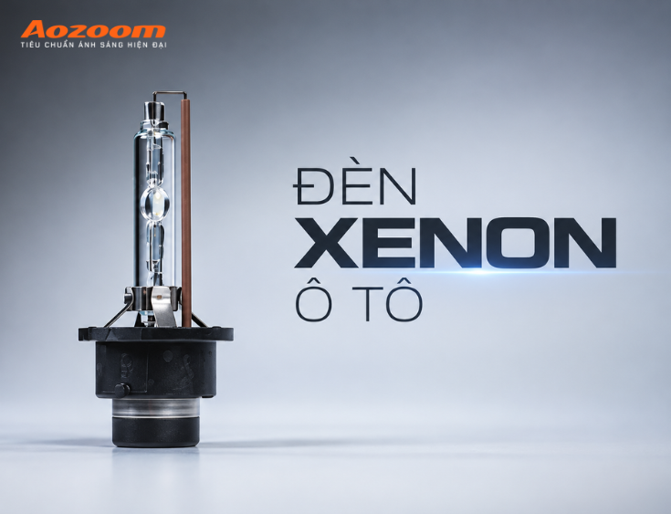 Đèn Xenon ô tô tạo ra hồ quang điện giữa hai điện cực bên trong bóng để tạo ánh sáng