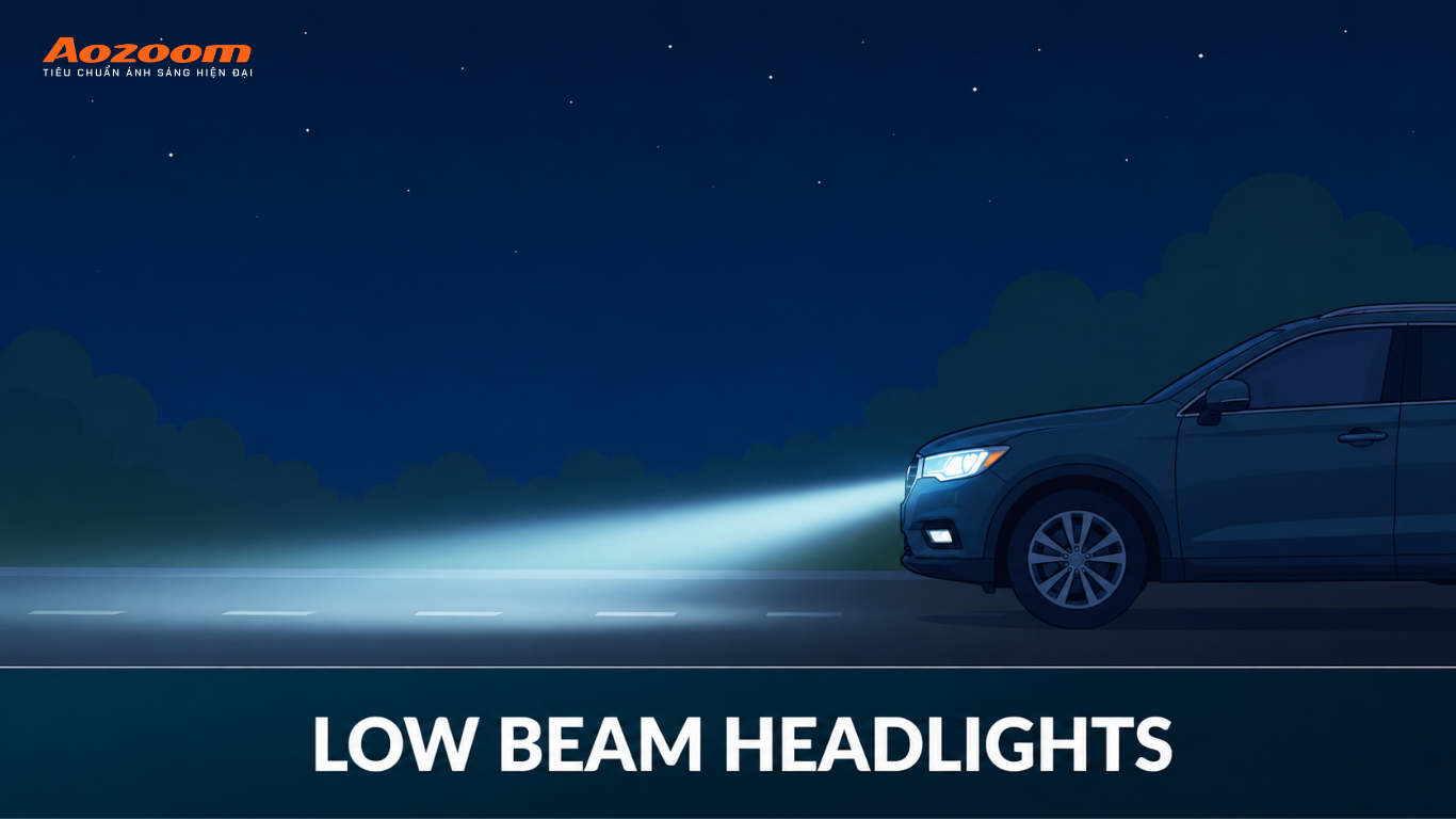 Low Beam là gì? Hiểu đúng về đèn chiếu gần trên ô tô
