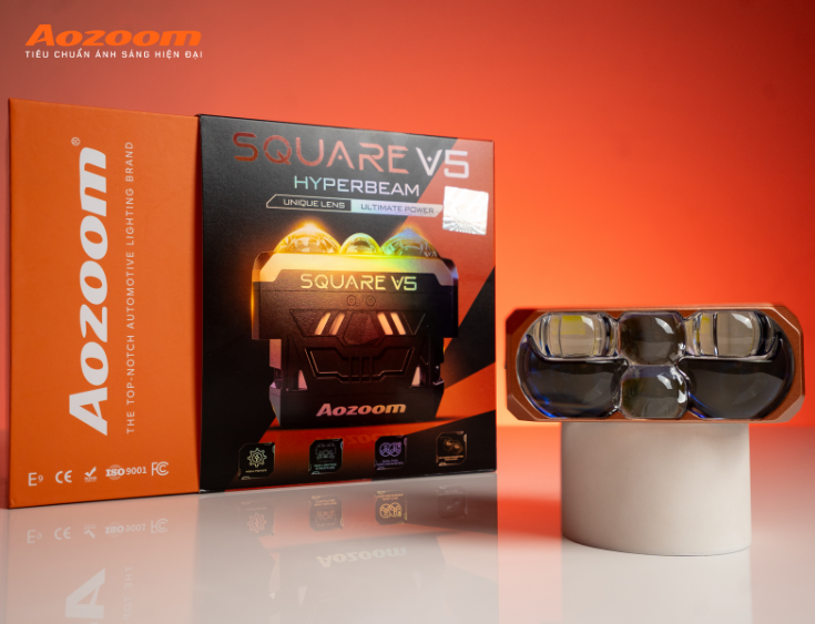 SQUARE V5 vô cùng thích hợp cho các xe cần Bi LED vuông nhỏ gọn