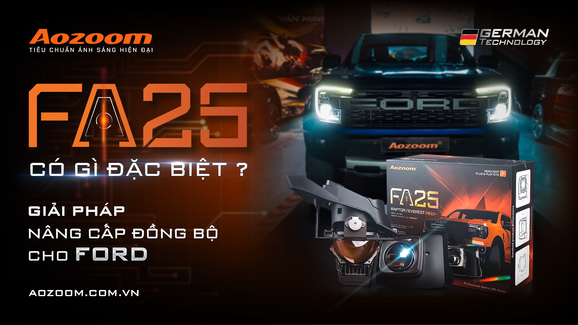 FA25 có gì đặc biệt? Giải pháp nâng sáng đồng bộ cho Ford