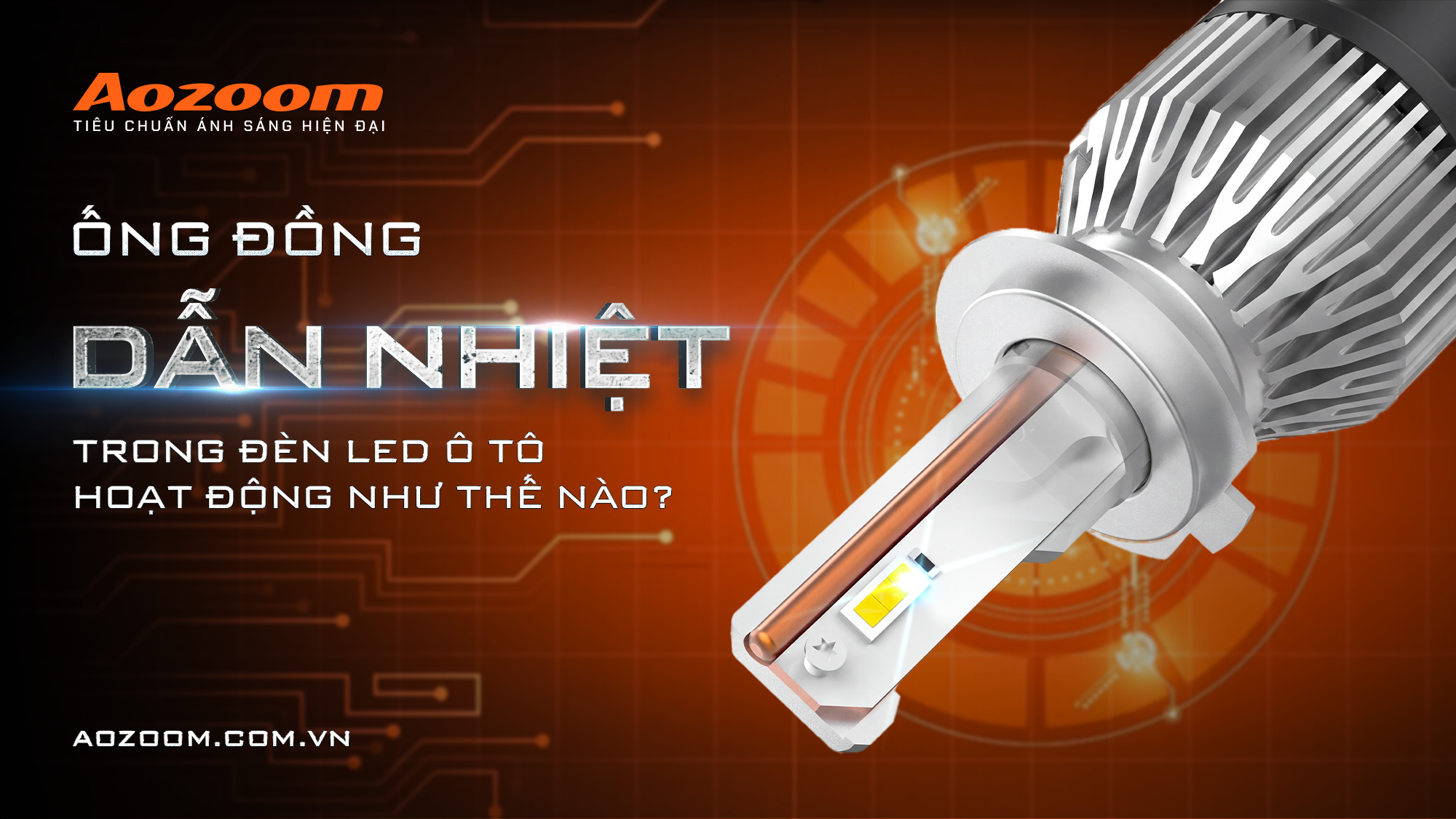 Ống đồng dẫn nhiệt trong đèn LED ô tô hoạt động như thế nào?