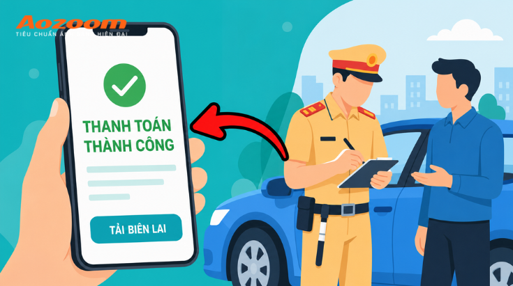 Chủ xe có thể nộp phạt nguội khi có quyết định xử phạt trên hệ thống