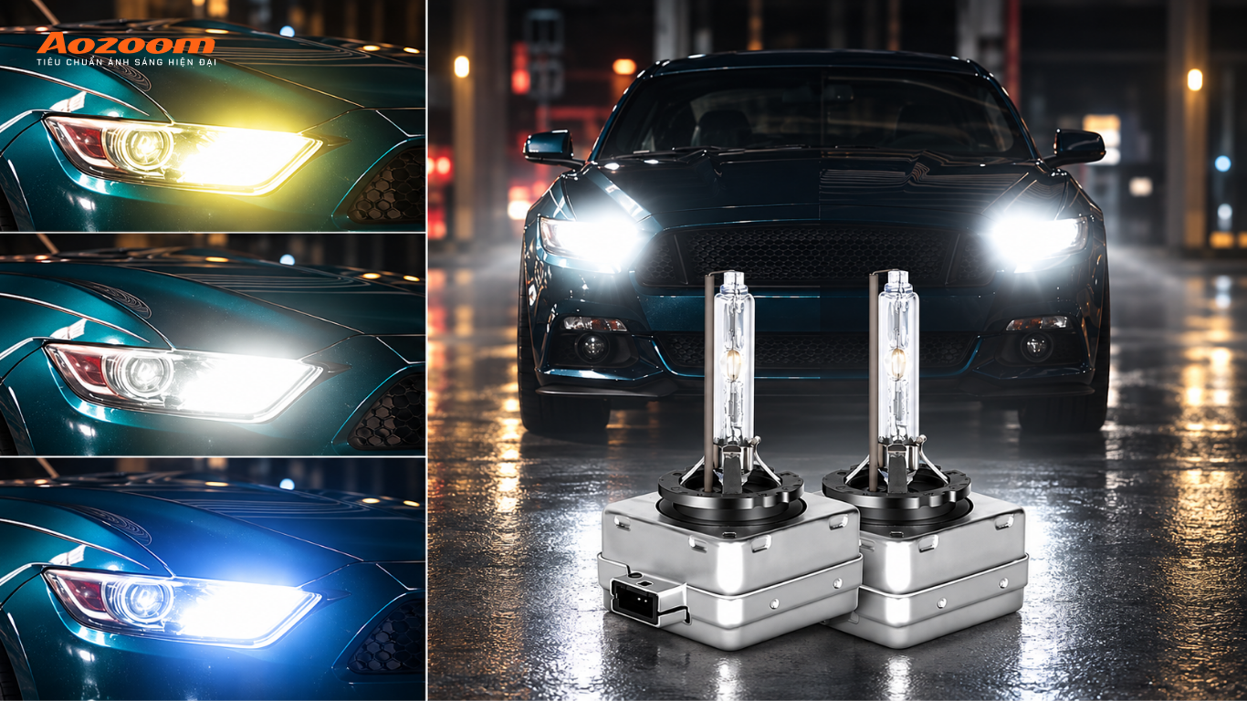Nhiệt màu đèn Xenon bao nhiêu là phù hợp?