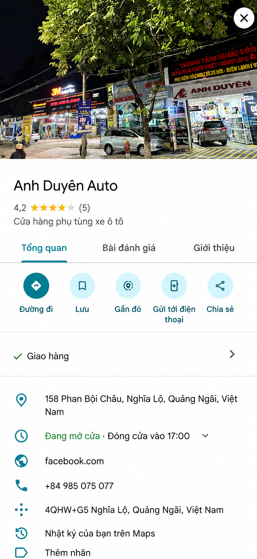 Đánh giá về Anh Duyên auto 