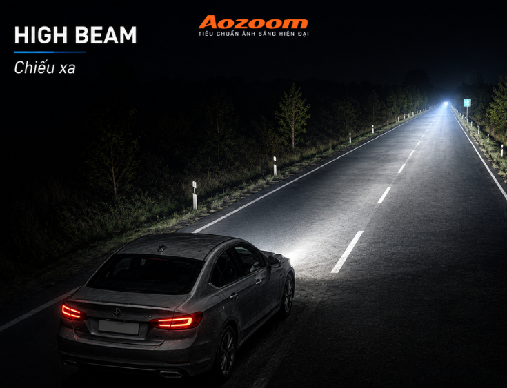 High Beam là chế độ đèn chiếu xa trên ô tô
