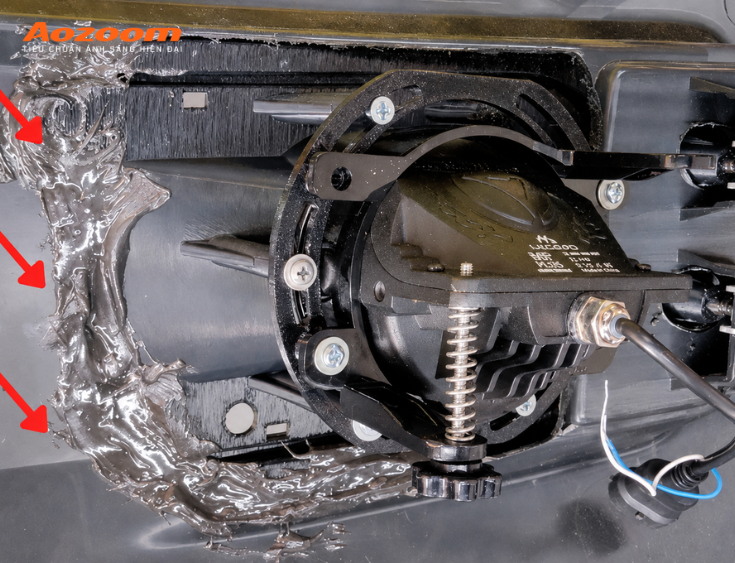 Cố định VA25 bằng keo
