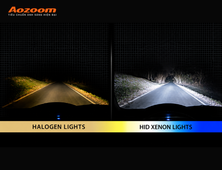 Đèn Xenon sáng hơn là vì cấu tạo và nguyên lý phát sáng khác biệt so với Halogen