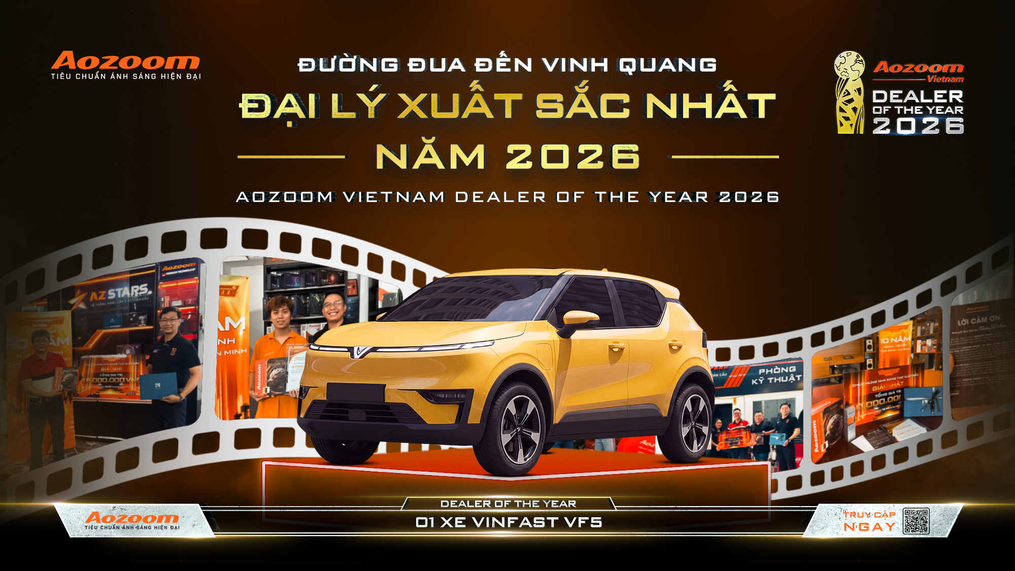 AOZOOM Vietnam Dealer of the Year 2026: Giải thưởng tương đương một chiếc VinFast VF5