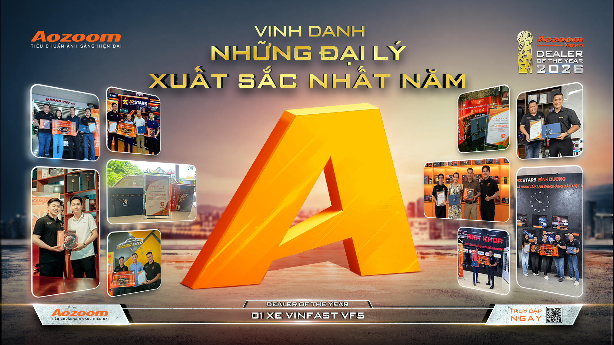 Đây là cơ hội để AOZOOM vinh danh những đại lý xuất sắc nhất năm