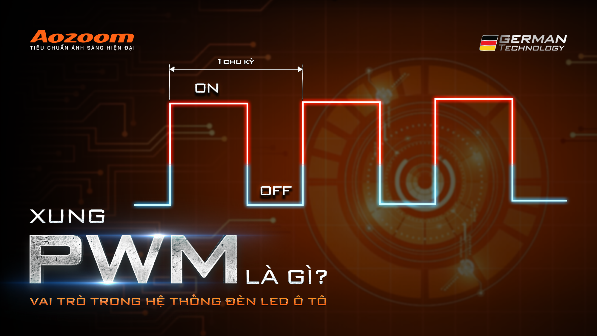 Xung PWM là gì? Vai trò trong hệ thống đèn LED ô tô