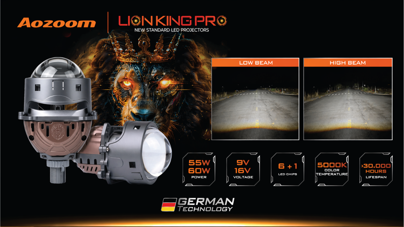 LION KING PRO cải thiện gì với chân sáng hình thang?