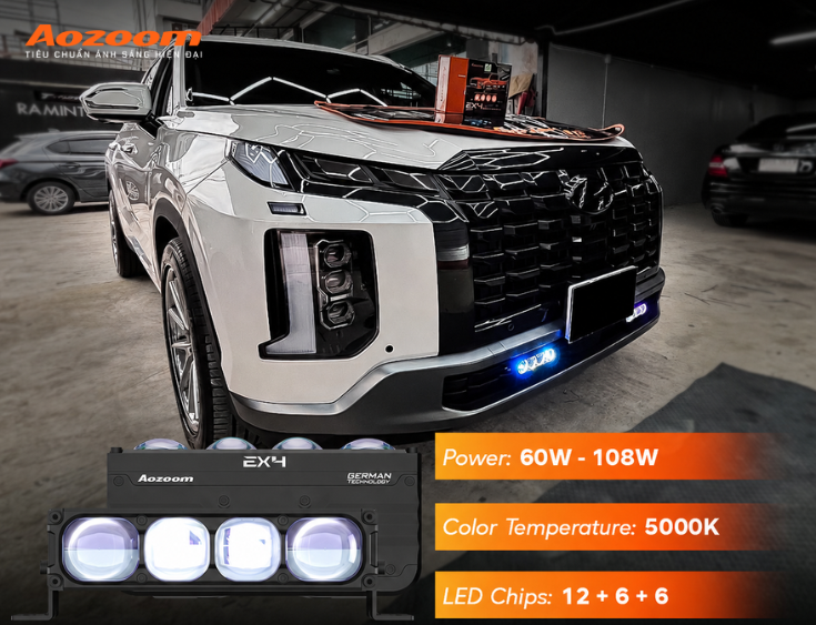 EX4 là lựa chọn thích hợp cho xe cần đèn gầm dạng rời với hiệu suất cao 