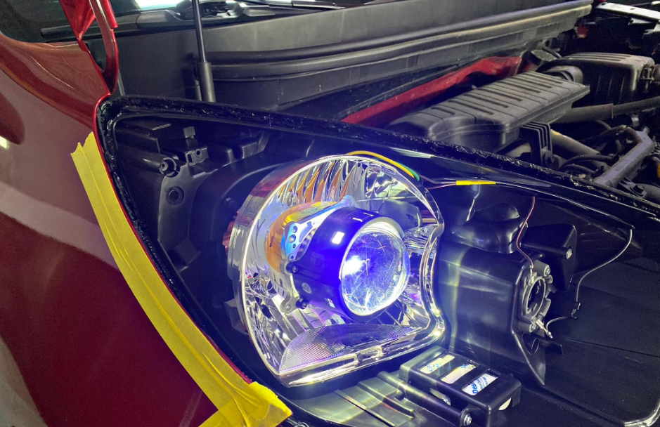 KIA Morning độ bi Laser AOZOOM