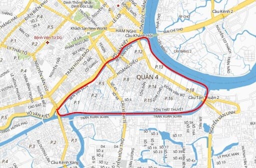 Sơ đồ Quận 4 TPHCM
