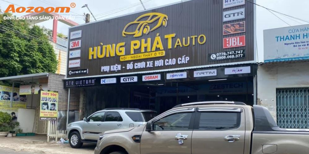 Độ đèn ô tô Aozoom: HỪNG PHÁT AUTO Đăk Lăk