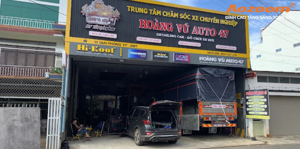 Độ đèn ô tô Aozoom tại Đắk Lắk: HOÀNG VŨ AUTO 47