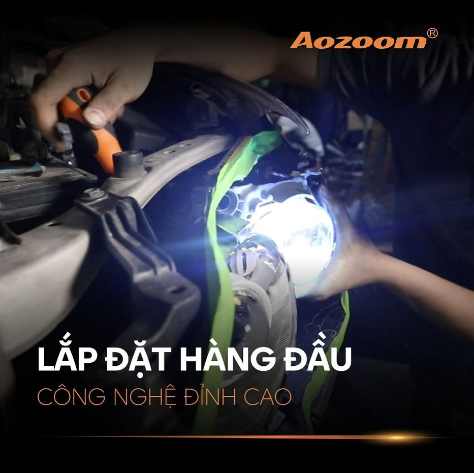 Quy trình lắp đặt đèn Aozoom đơn giản chính xác